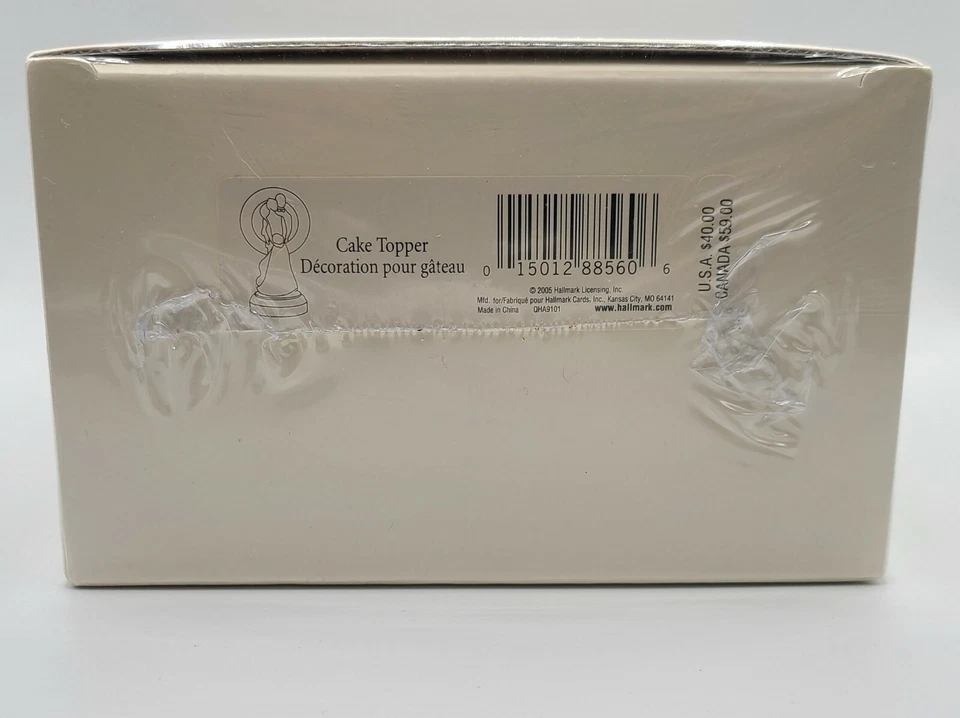 Brand New Sealed 2005 Hallmark Wedding Cake Topper Two Hearts One Love Keepsake - Image 4 of 4