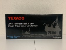 1957 International R-190 Stake Truck with Oil Barrels TEXACO