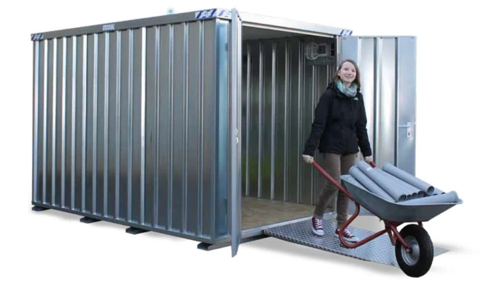  BOS, Schnellbau-Container 3x2 SZS, zerlegt, zweiflügelige Türe  stirnseitig - Bild 1 von 1