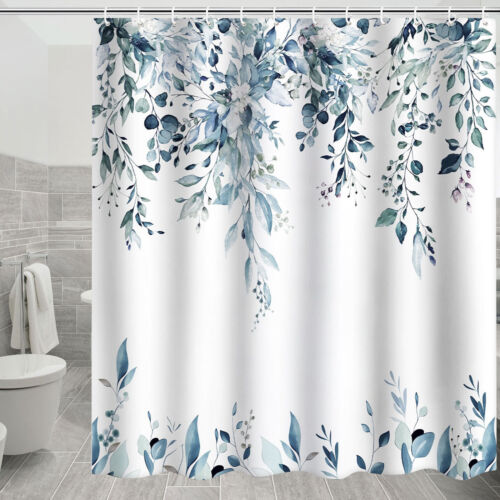 Eucalyptus Bathroom Curtain Waterproof Shower Curtain Quick Dry Bathing- .a - Picture 14 of 14