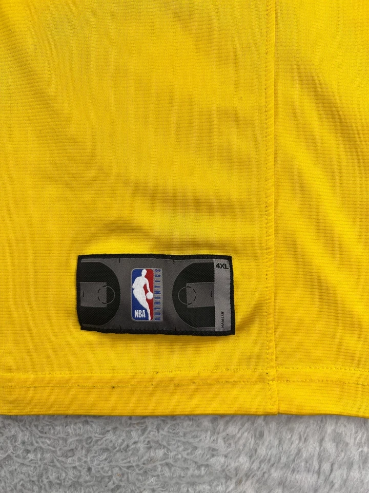 Camiseta masculina Los Angeles Lakers 4XL XXXXL amarela fanatics Labron James #23 poli - Imagem 4 de 4