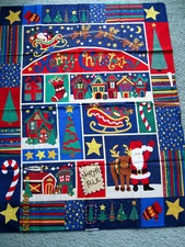 Small quilt or wall hanging panel Merry Christmas from Springs