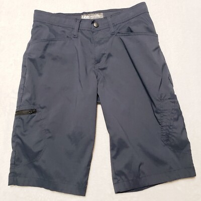 Lee Men's Cargo Pocket Shorts Size 28 Blue Adjustable Waist