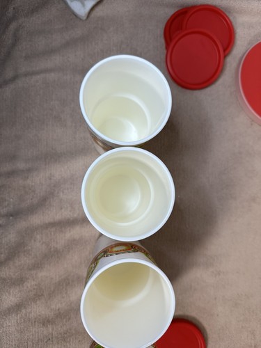 Tupperware Bicentennial Tabletop 12oz Tumbler Set of 4 Plus Matching Pitcher - Picture 4 of 15