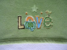 Step by Step Green Baby Blanket Elephant Love Plush Security Boy Girl Love
