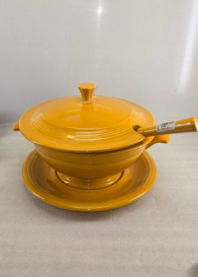 Fiestaware Marigold yellow 75th Anniversary Soup Tureen in Box #3687 /10,000 NIB
