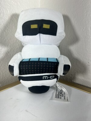 Disney Pixar Wall-E MO M-O 8'' Stuffed Plush Doll Toy Cleaner Robot White