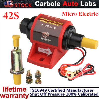 #ad Low Pressure 2PSI 3.5PSI Universal Micro Electric Fuel Pump 42S Polymer Gasoline $24.99