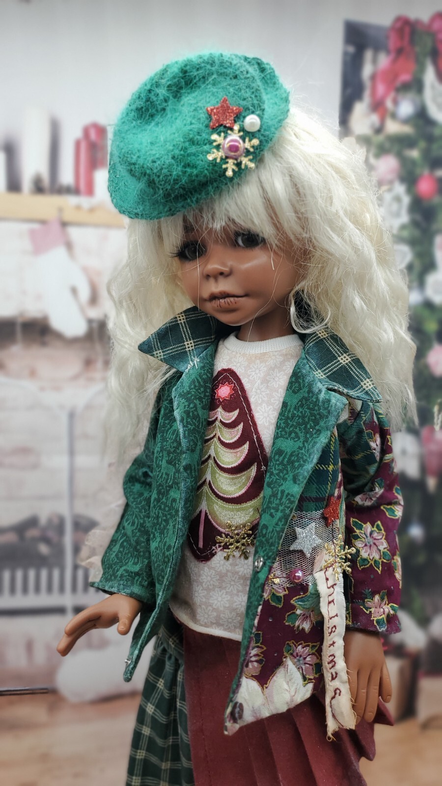 ALTRA Set completo natalizio per bambole bjd MSD Kaye Wiggs prati msd e altre bambole