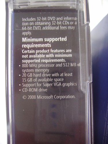 Microsoft Windows Vista Business Full MS WIN 32 Bit DVD =NEW SEALED RETAIL BOX= - Picture 6 of 7