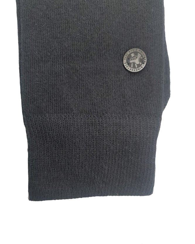 SAOLA 1 paio calze Birkenstock uomo tinta unita suola cotone nero taglia US M9 M11