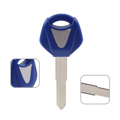 Blank Uncut Motorcycle Key Blade - Fits Yamaha YZF R1, R6, R8 & Others (3 Color Options, Universal Fit)