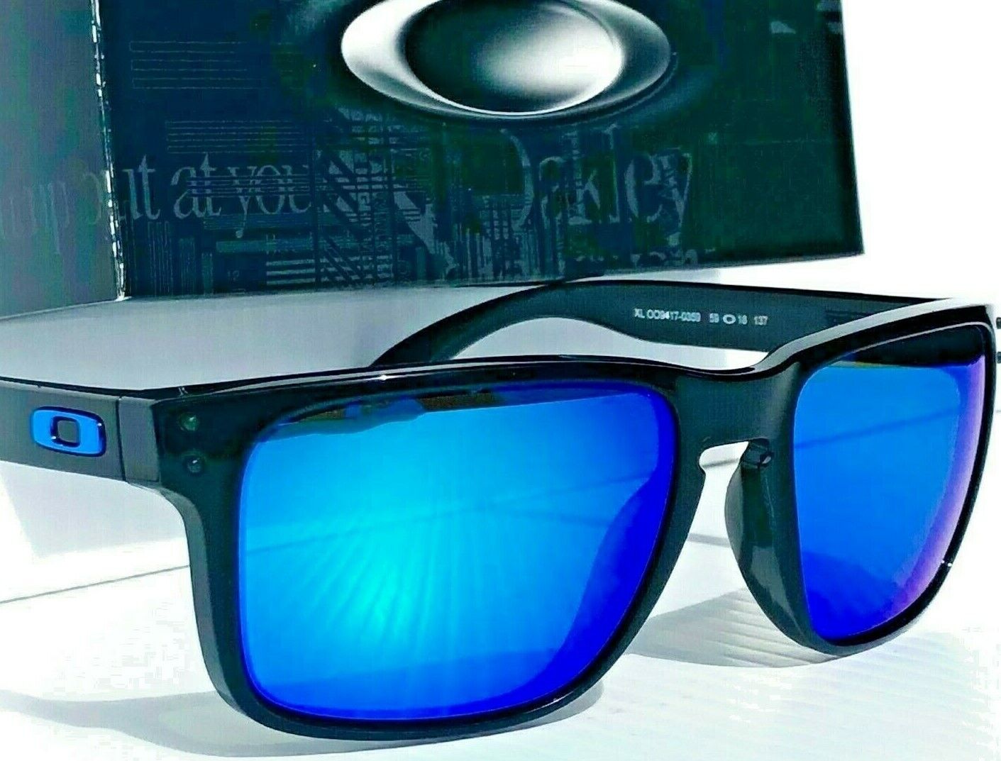 Indsigt kobling Motley NEW* Oakley HOLBROOK XL Polished Black PRIZM SAPPHIRE Blue Sunglass 9417-03  | eBay