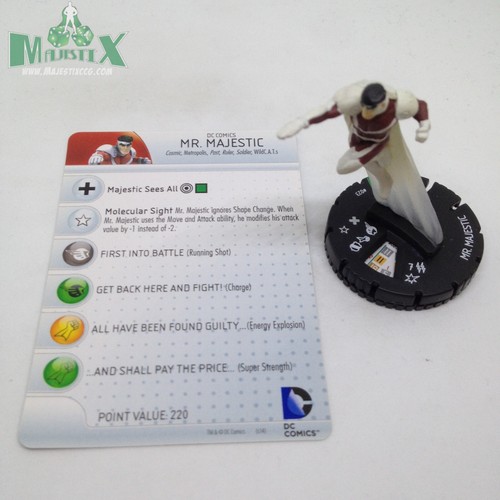 Heroclix Superman and Legion set Mr. Majestic #023 Uncommon figure w/card! - 第 1/1 張圖片