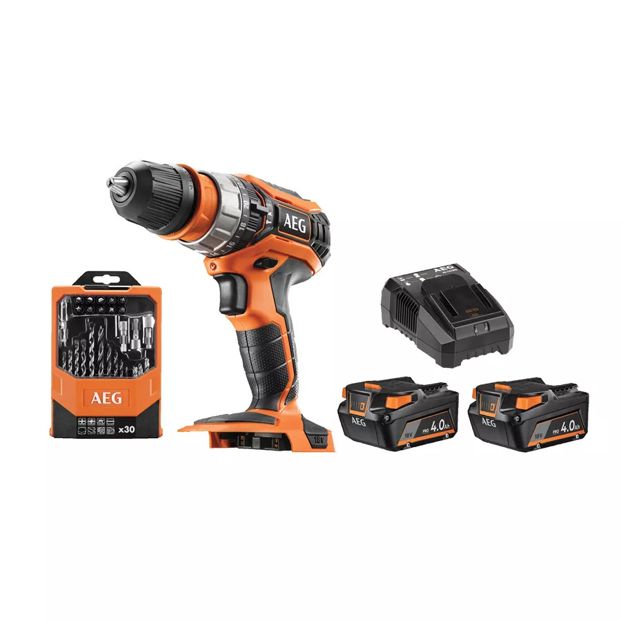 Аккумулятор для ударных инструментов AEG BSB18C2XLI-402CA Trapano 18 В 60 Нм 30 Вт 2x40 Ач 52490₽