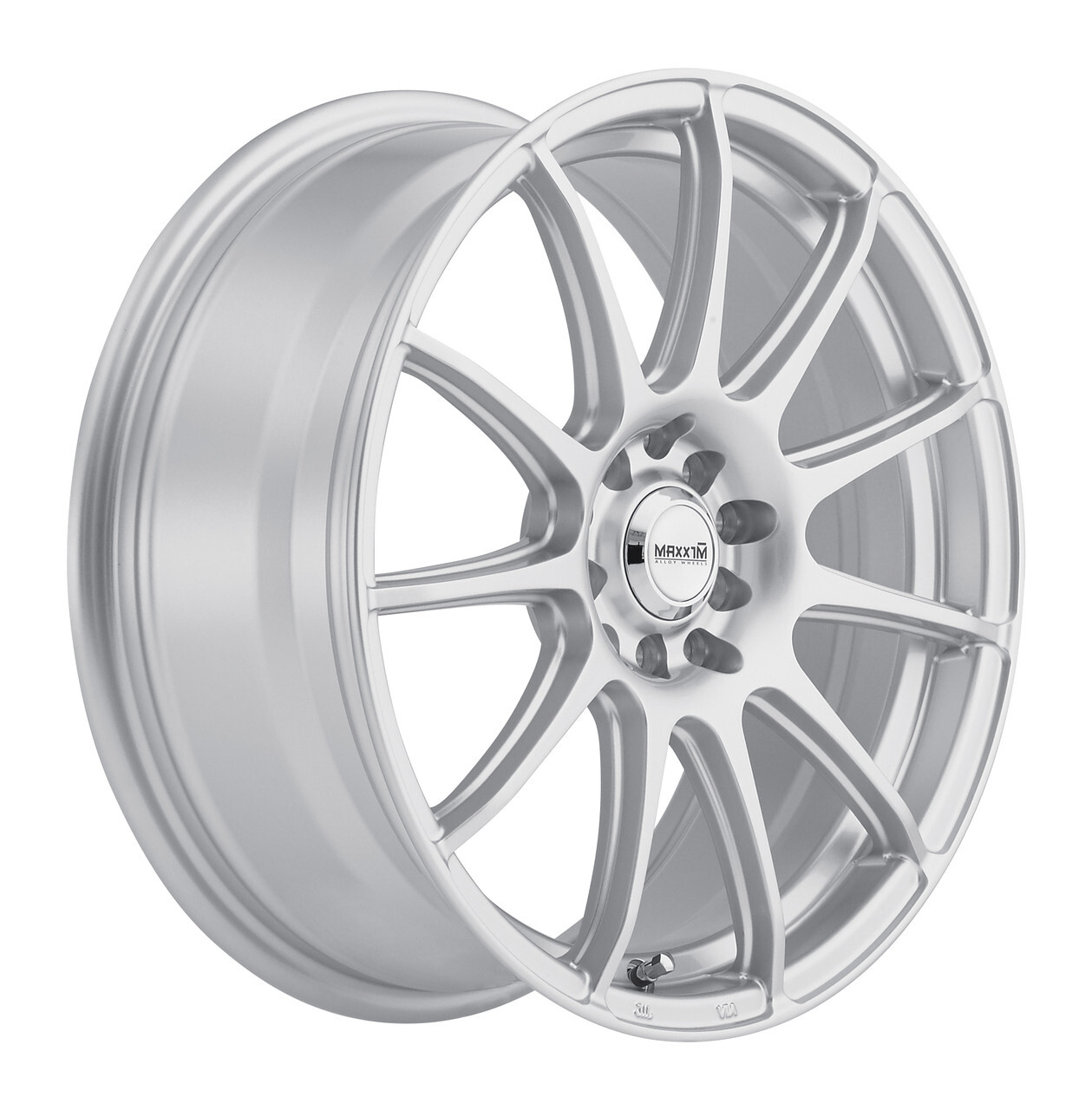 17x7 +40 Maxxim Winner 5x110,5x115 Full Silver Wheels (Set of 4)