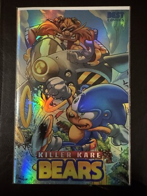 Killer Kare Bears Sonic The Hedgehog Homage Trade Foil Cover 4/10