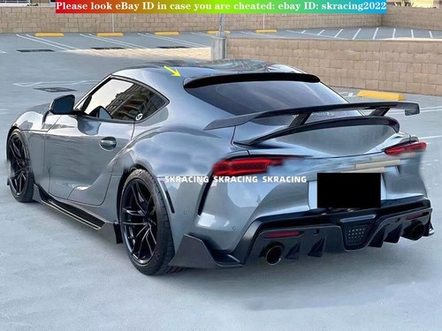 For Toyota Supra GR A90 2020-2023 Real Carbon Fiber Rear Trunk Spoiler Roof Wing - Picture 3 of 15
