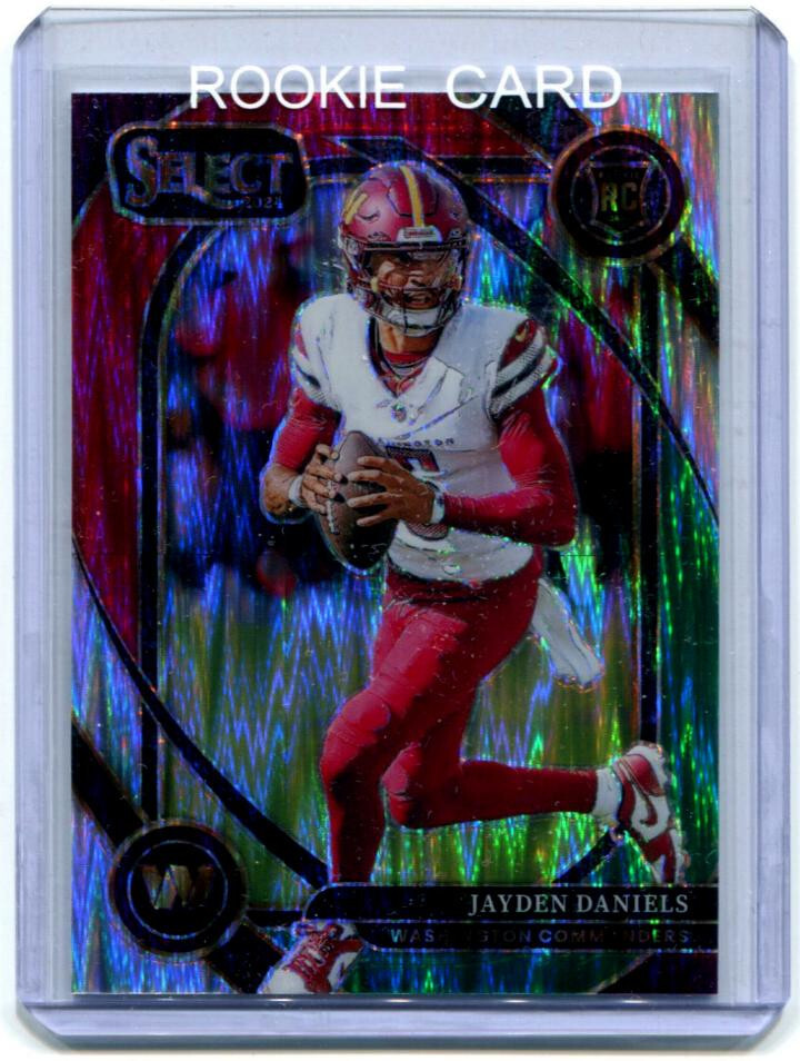 2024 Panini Select #217 Jayden Daniels Club Level Red Green Prizm