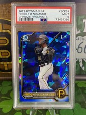 2022 Bowman Chrome Sapphire Rodolfo Nolasco 1st Bowman #BCP-69 PSA 9 Pittsburgh