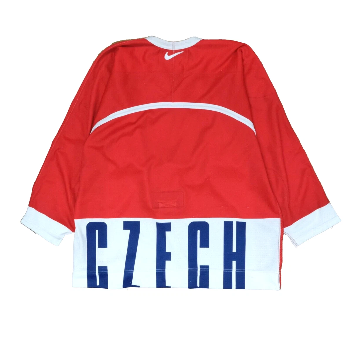 Vintage Czech Republic Authentic National Hockey Team Nike Jersey Size 52 IIHF