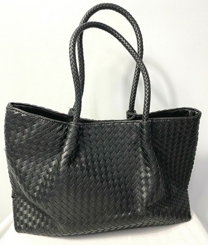 Lula Dharma Black Braided Cinch Tote 