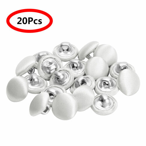 20x 10mm Smooth Satin Covered Metal Shank Buttons for Tuxedo Suit_Blouses Coat - Picture 17 of 79
