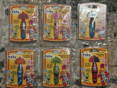 Kids Emtec Kooky 2GB USB Flash Drive USB 2.0 Wave 1 RANDOM Pull