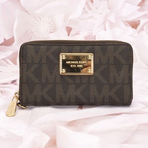 light brown mk wallet