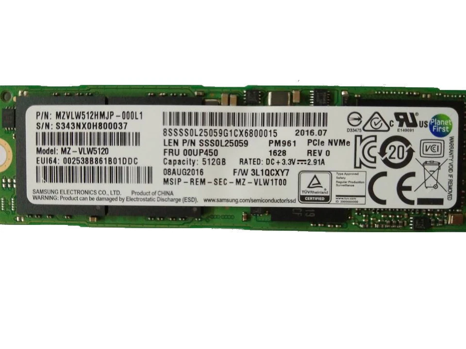 New Genuine Lenovo ThinkPad ThinkStation 512GB Solid State Hard Drive 00UP457 - Image 2 of 2