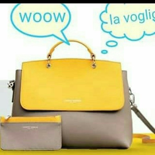 BORSA CON TRACOLLA RMOVIBILE CAMPO MARZIO PIU PORTAFOGLIO | eBay