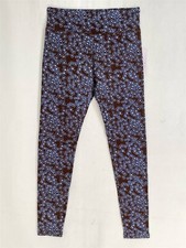 Wild Fable High-Waist Leggings Women Small Stretch Brown Floral Print