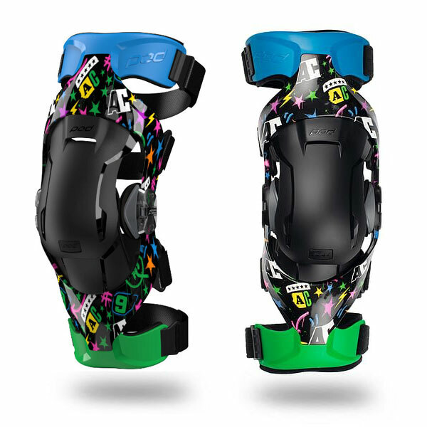 POD MX Youth Kids K4 AC9 LE Motocross Knee Braces Pair K4027AC9