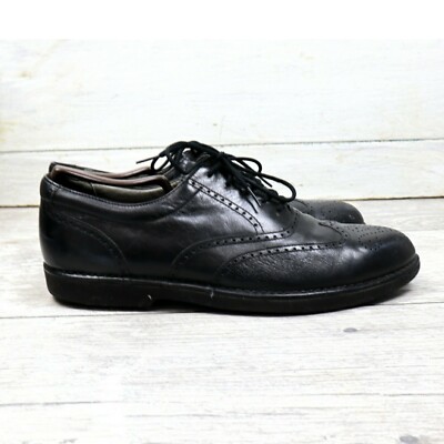 DresSports By Rockport Black Leather Oxford Shoe display picture 1
