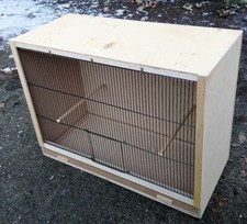 Single Finch Breeding Cage  25" x 18 x 12  With Black Fronts