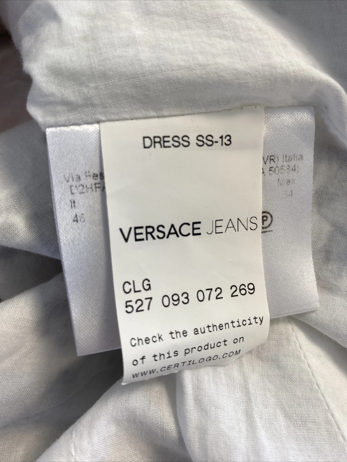 VERSACE JEANS ABITO DONNA WOMAN DRESS JHC900