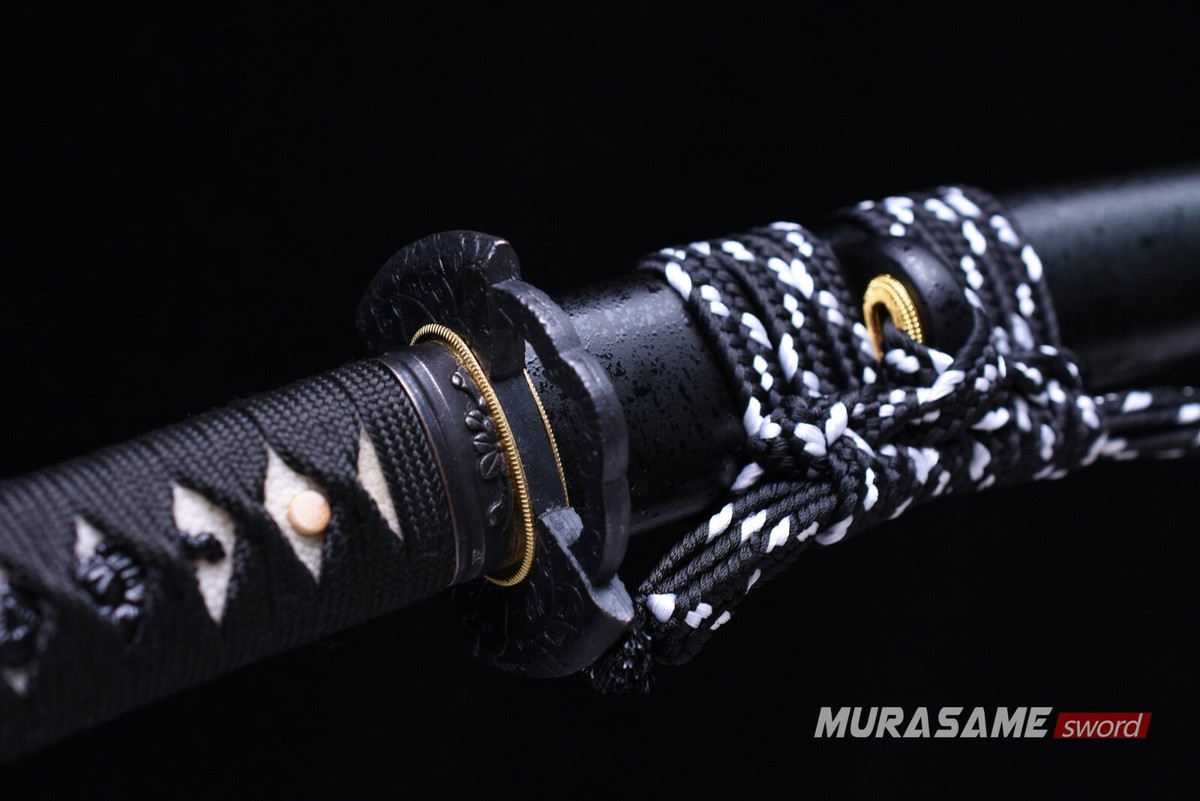 MURASAME Tanto Sword – Hand-Forged T10 Steel, Real Hamon, Sharp & Full Tang