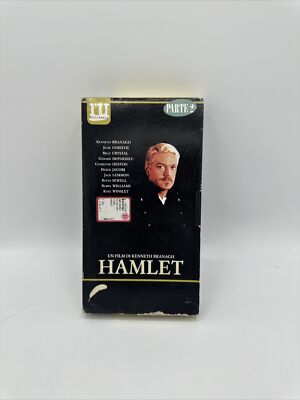 Videokassette 2 vhs HAMLET Kenneth Branagh Julie Christie Gerard Depardieu Film