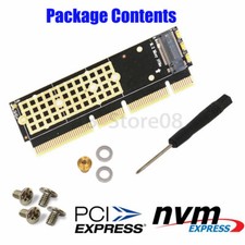 M.2 NGFF NVMe SSD TO PCIE 3.0 X16/X8/X4 Expansion Card for 1U/2U server