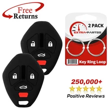 2 Remote Skin Jacket Silicon Rubber Cover For Mitsubishi 4b (OUCG8D-620M-A)