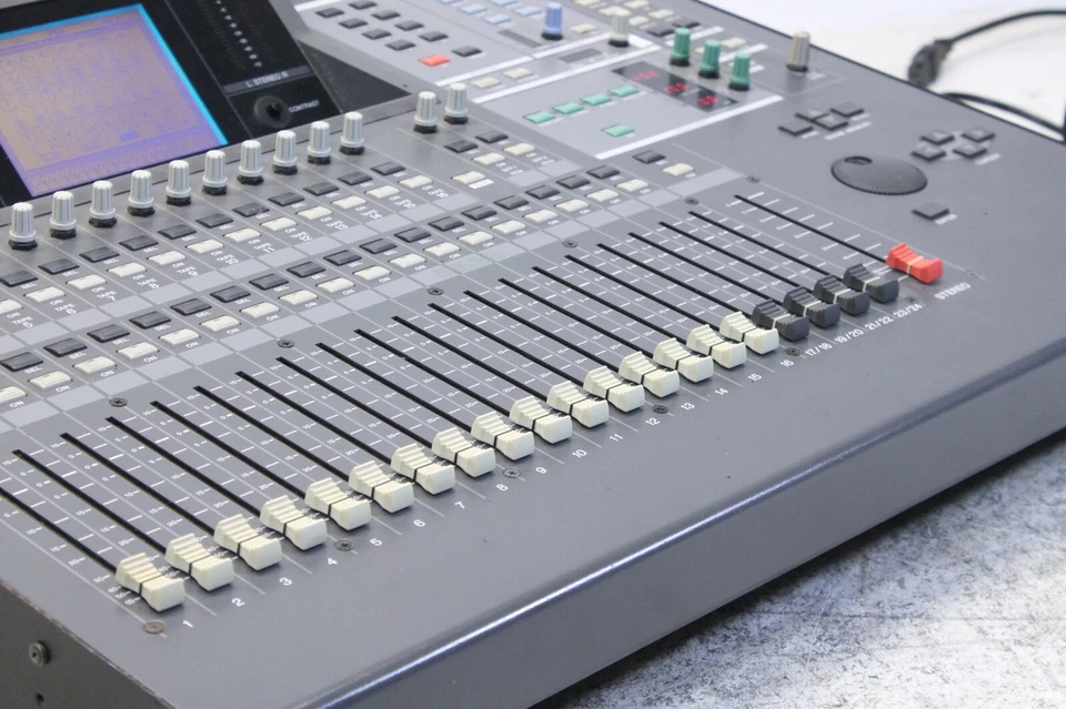 Yamaha 02R Digital Mixer with Meter Bridge and 2 ADAT Cards - Image 3 of 4