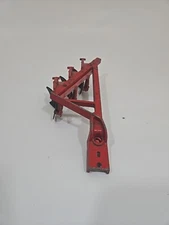 Vintage ERTL 3 Bottom Plow with Discs Red 9.5 in. long