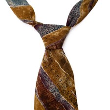 Vintage Oscar de la Renta Couture Collection Mens Silk Necktie Designer USA Made