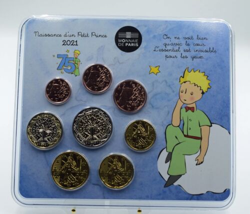 France 2021 - Special Euro Coin Set Baby Set Boys - The Little Prince BU - Afbeelding 1 van 2