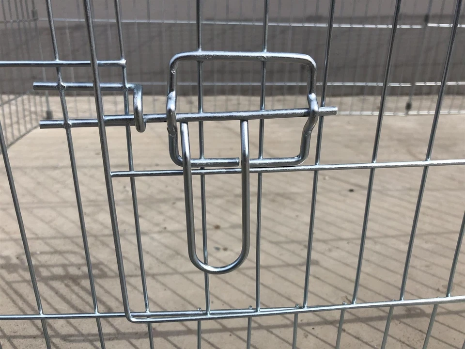 Metal Outdoor Chicken Rabbit Pet Small Animal Cage Crate Run Playpen Enclosure  - Image 2 of 4
