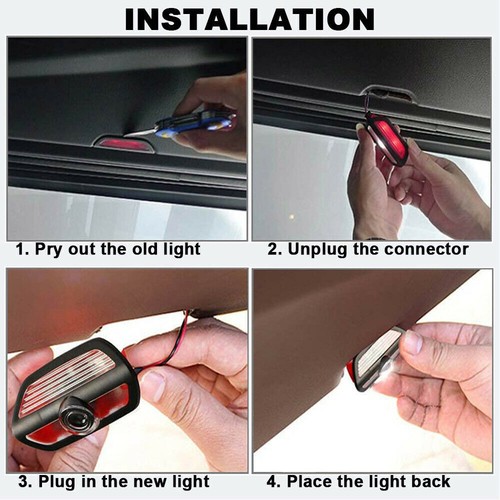 4PCS Door Light Courtesy Ghost Shadow Logo Projection For Mercedes Benz S SL - Picture 3 of 9
