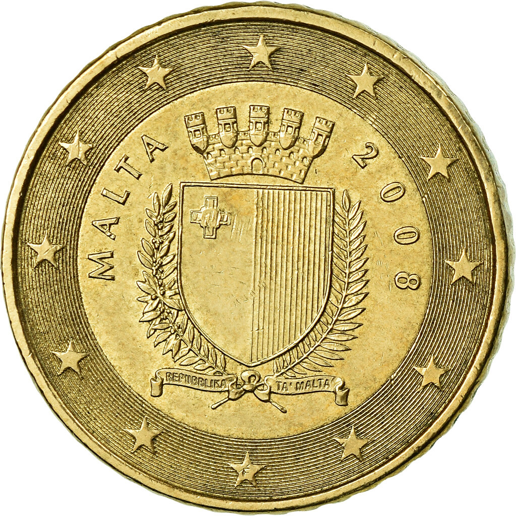 Pièce De 50 Centimes Malte 2008 Valeur 775158] Malte, 50 Euro Cent, 2008, TTB+, Laiton, KM:130 | eBay