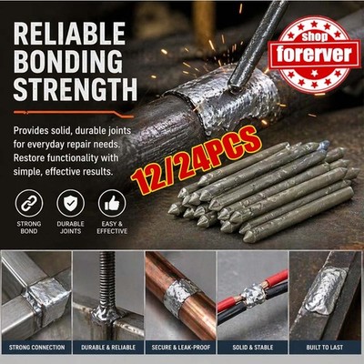 12 or 24 Pcs Low Temperature Universal Welding Rod Sticks Metal Easy Melt ~US