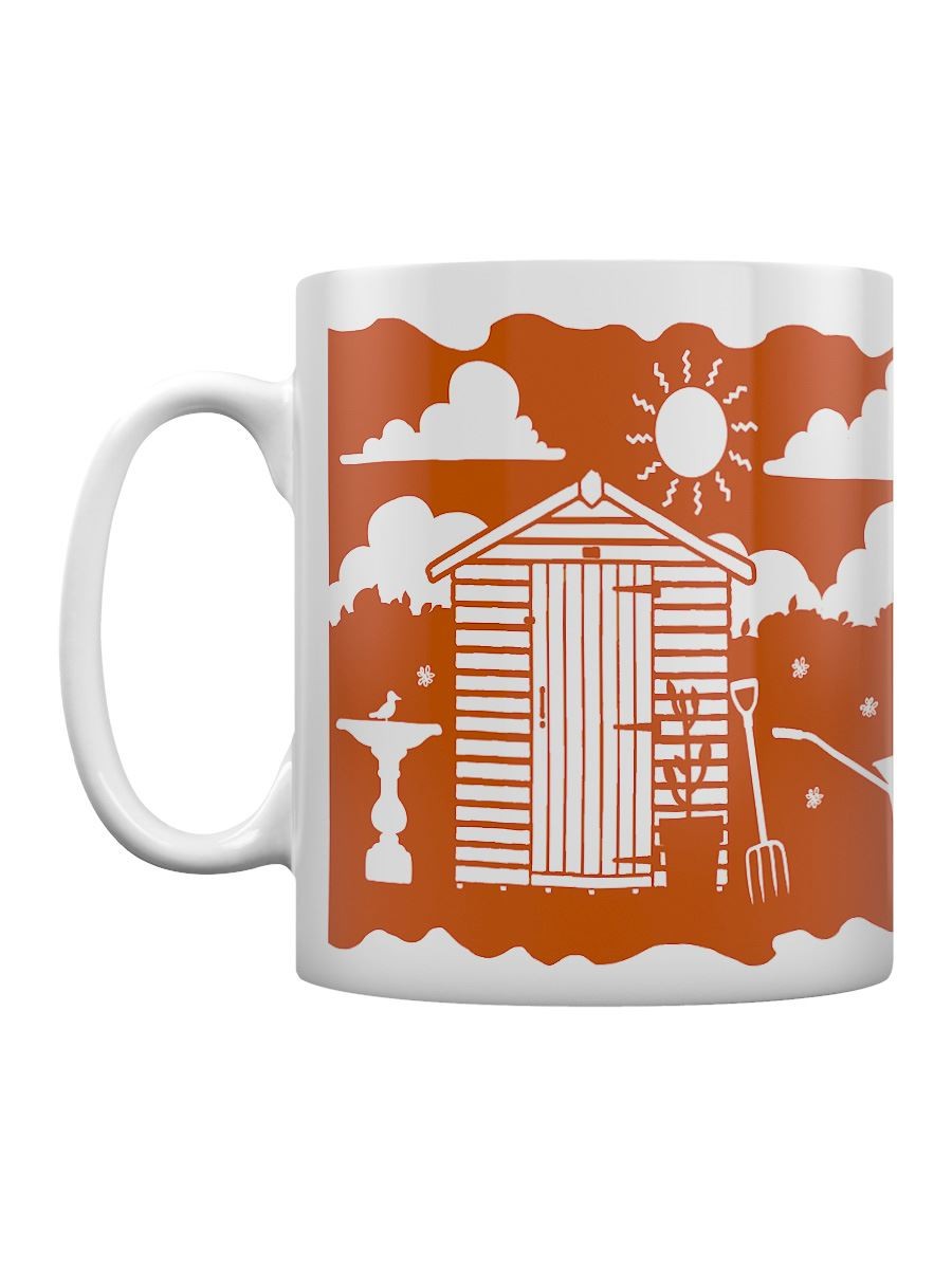 Etched In Nature - At The Allotment Block (Orange) Print Sublimation Mug