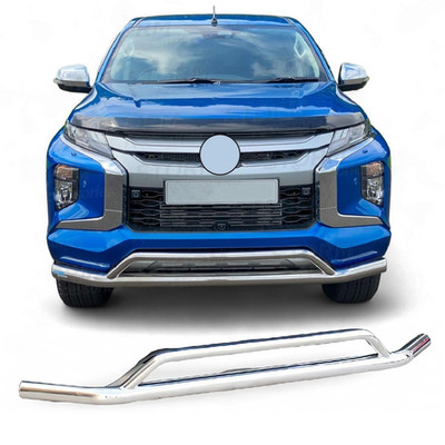 FÜR MITSUBISHI L200 SERIE 6 2019-2022 EDELSTAHL FRONT BULL BAR NUDGE SPOILER